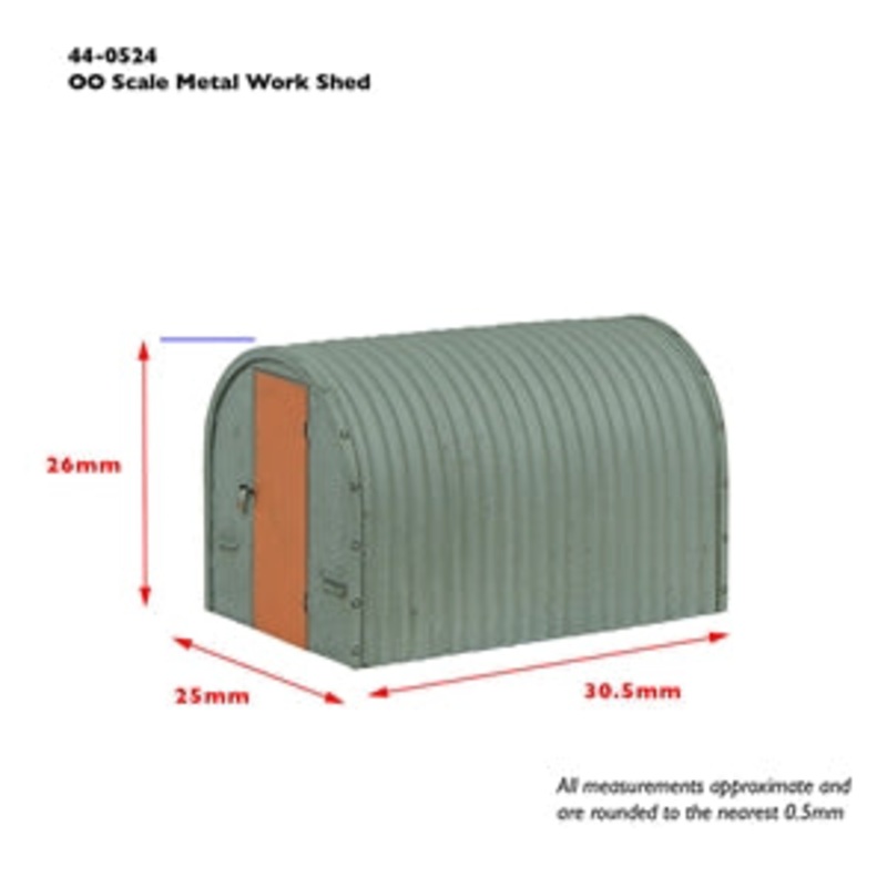 SCENECRAFT 44-0524 METAL WORKMANS HUT  OO SCALE