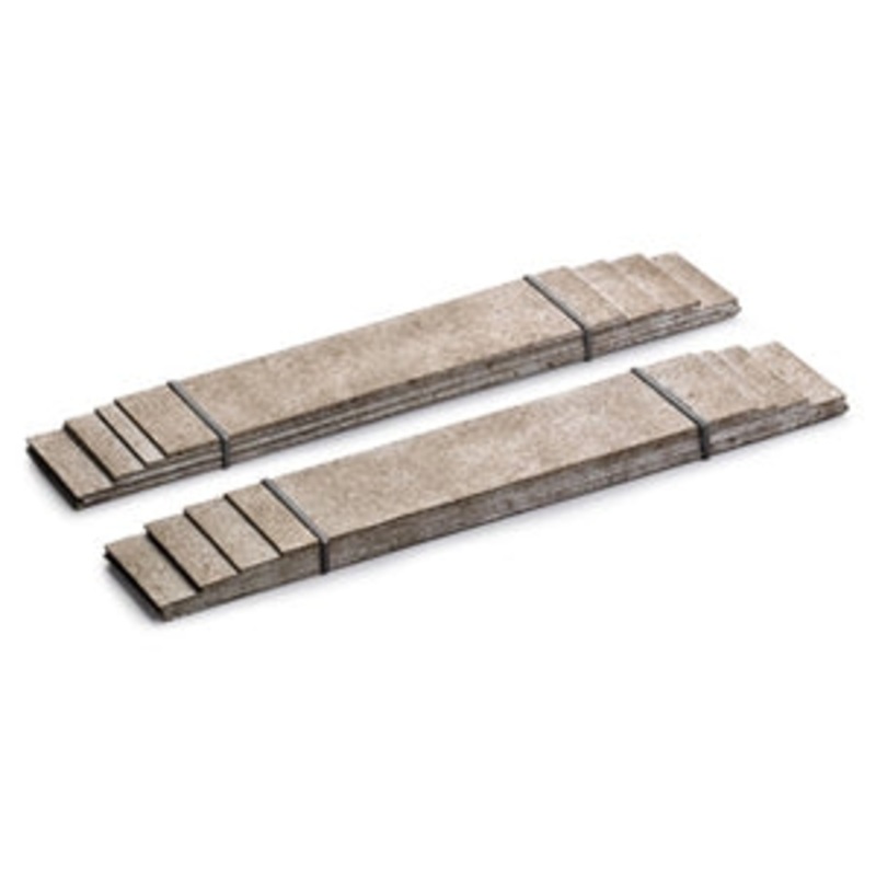 SCENECRAFT 44-0526 STEEL PLATE  LOAD WITH BLACK STRAPS X 2 OO SCALE