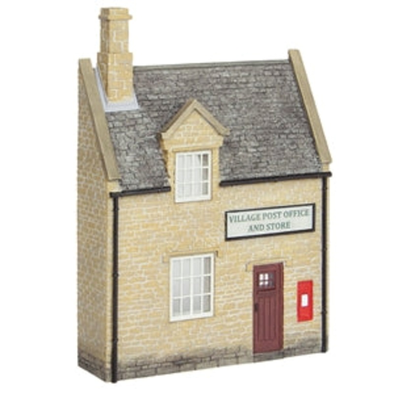 SCENECRAFT 44-296 LOW RELIEF HONEY STONE POST OFFICE