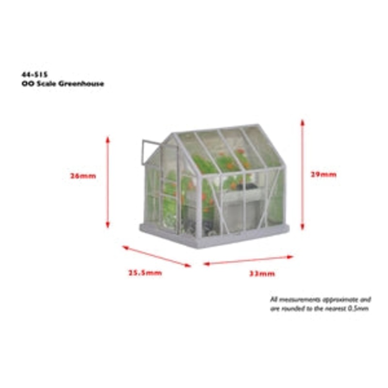 SCENECRAFT 44-515 GREENHOUSES X 2