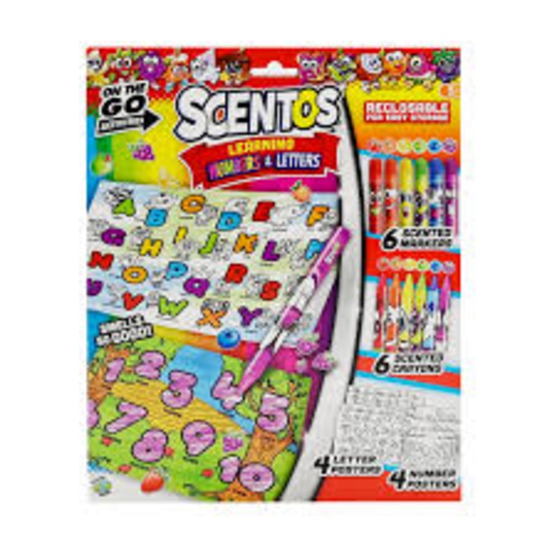SCENTOS 45182 ON THE GO LEARNING NUMBERS & LETTERS