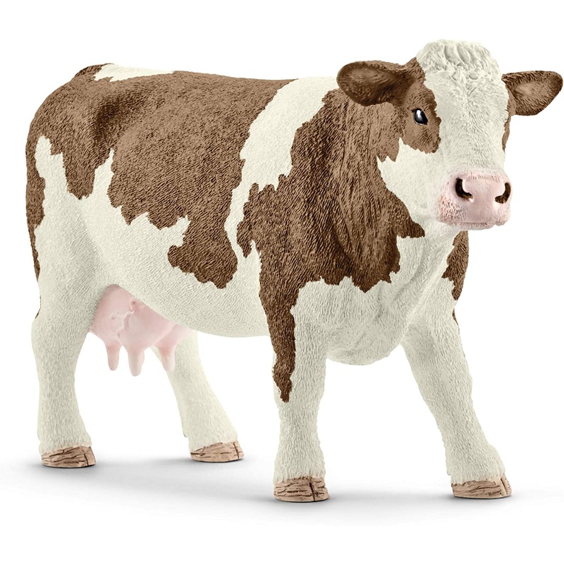 SCHLEICH  13801 FARM LIFE SIMMENTAL COW