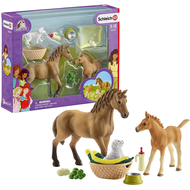 SCHLEICH  42432 HORSE CLUB HORSE CLUB SARAHS BABY ANIMAL CARE