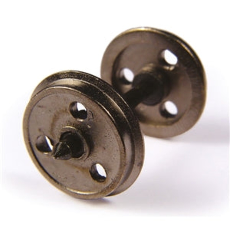 BACHMANN 36-015 METAL 3 HOLE DISC WAGON  WHEELS X10