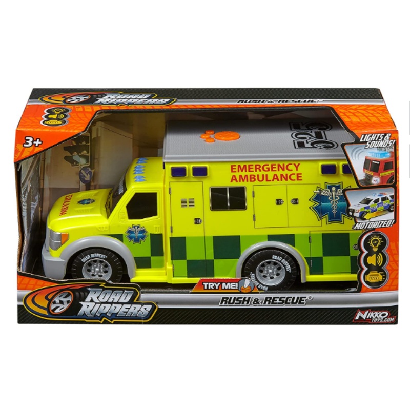 ROAD RIPPERS 20241 RUSH & RESCUE 12" AMBULANCE WITH LIGHTS AND SOUNDS