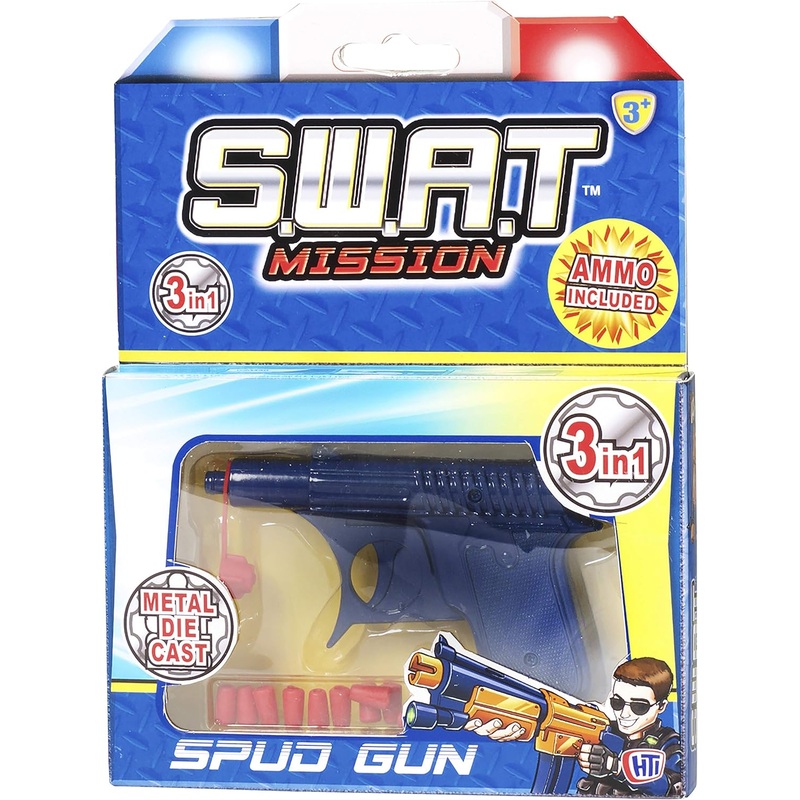 S.W.A.T MISSION P0931 3 IN 1 SPUD GUN (ASSORTED COLOURS)