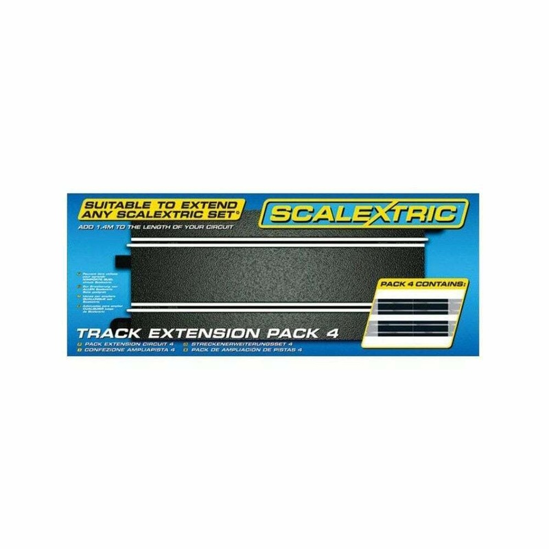 SCALEXTRIC C8526 TRACK EXTENSTION PACK 4 STANDARD STRAIGHTS