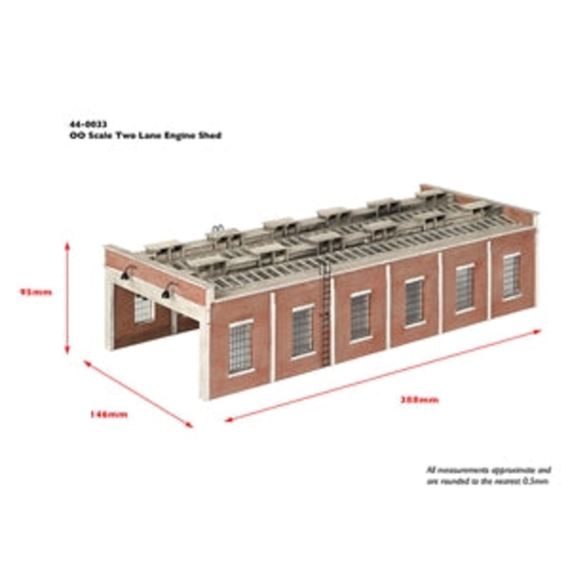 SCENECRAFT 44-0033 Two Lane Engine Shed