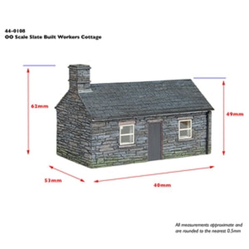 SCENECRAFT 44-0108 NARROW GAUGE SLATE WORKERS COTTAGE OO-9