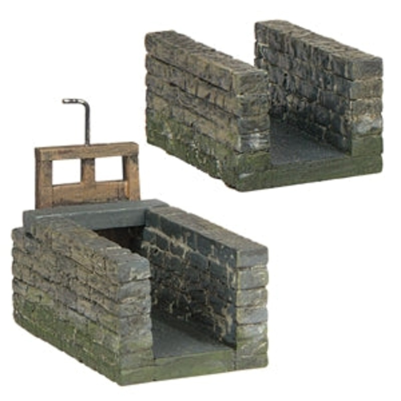 SCENECRAFT 44-0142 WIGMORE WATERMILL RACE AND GATE