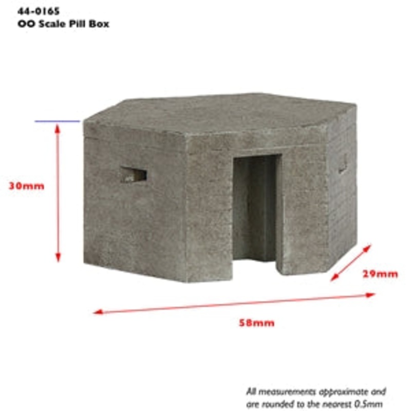 SCENECRAFT 44-0165 PILL BOX  OO SCALE
