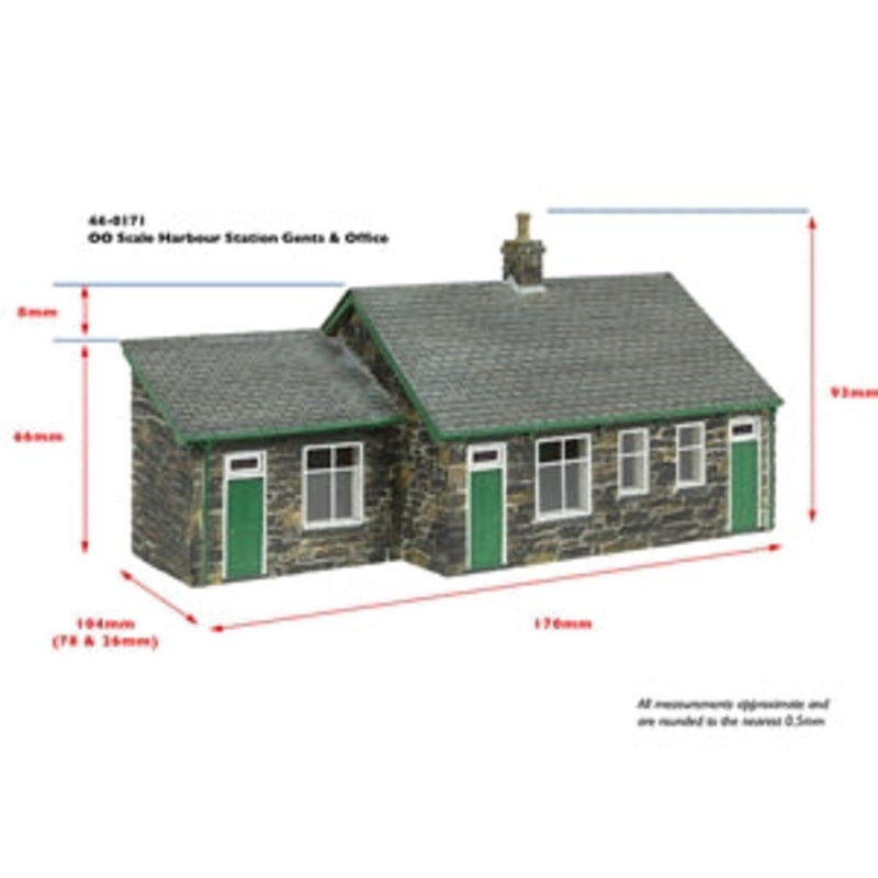 SCENECRAFT 44-0171G Harbour Station Gents and Office - GREEN