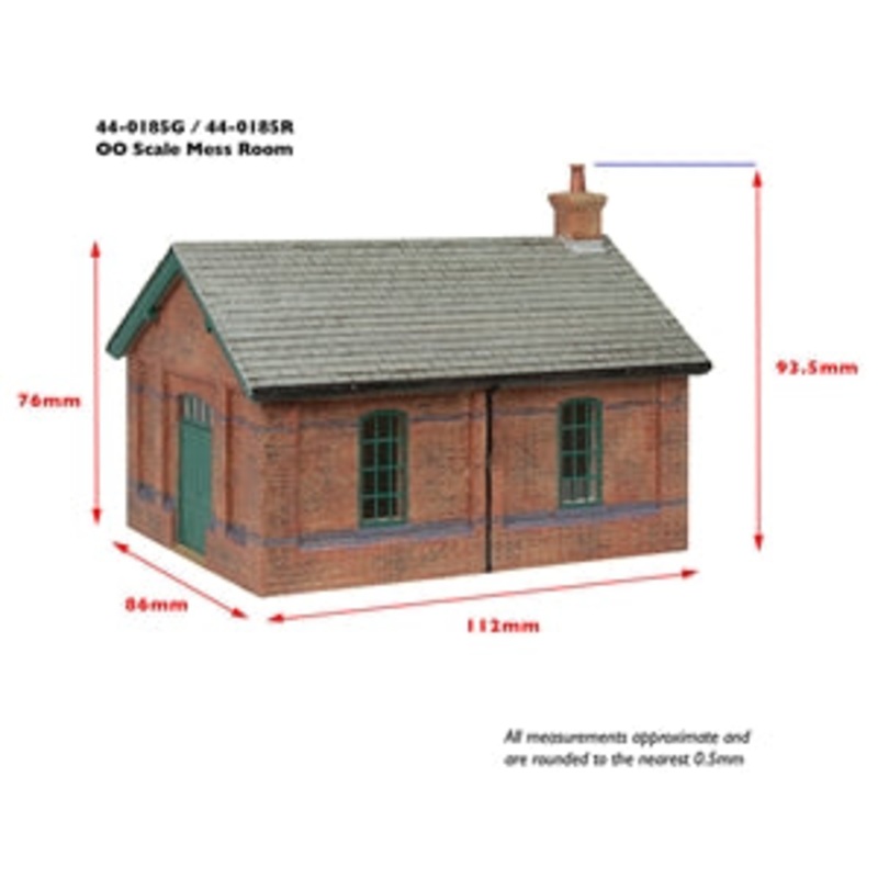 SCENECRAFT 44-0185G  GCR MESS ROOM GREEN   OO SCALE
