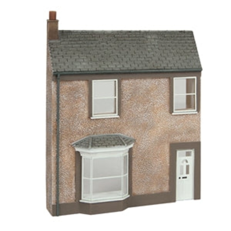 SCENECRAFT 44-0203 LOW RELIEF PEBBLE DASH TERRACED HOUSE