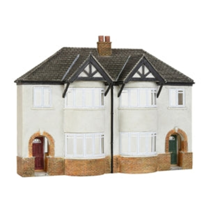 SCENECRAFT 44-0206 LOW RELIEF 1930 SEMI DETACHED HOUSES