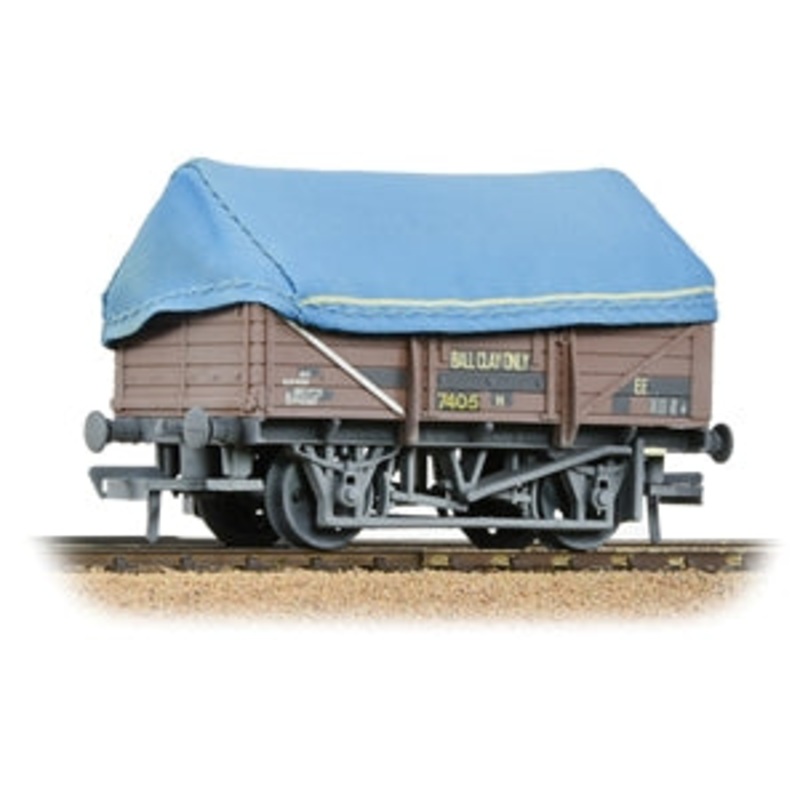 BACHMANN 33-085B 5 PLANK UCV CHINA CLAY WAGON BR BAUXITE WITH HOOD WEATHERED