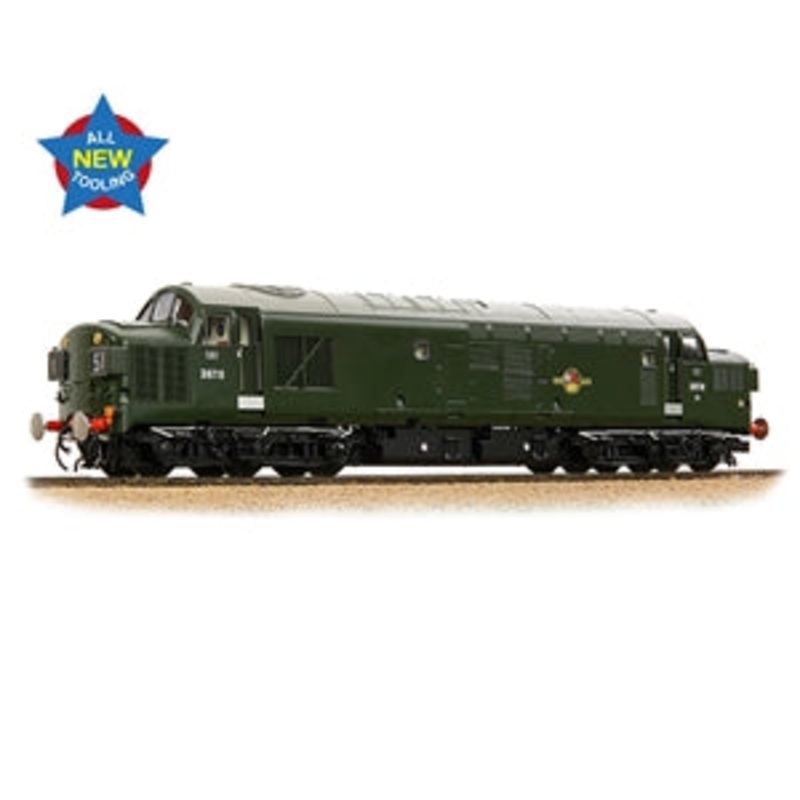 BACHMANN 35-302 CLASS 37/0 D6710 BR GREEN SPLIT HEAD CODE LATE CREST LOCO
