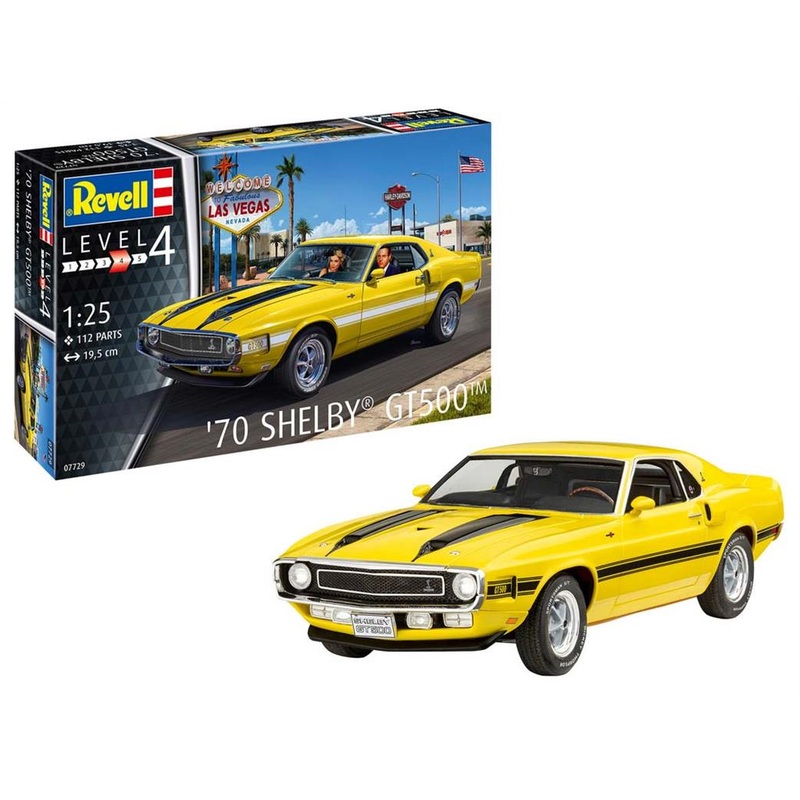 REVELL 07729 1970 Shelby Mustang GT500  Car Kit 1:25 SCALE