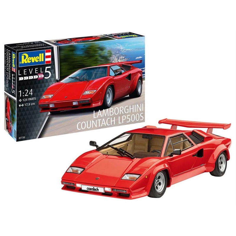 REVELL 07730 Lamborghini Countach LP500S Car Kit 1:24 SCALE