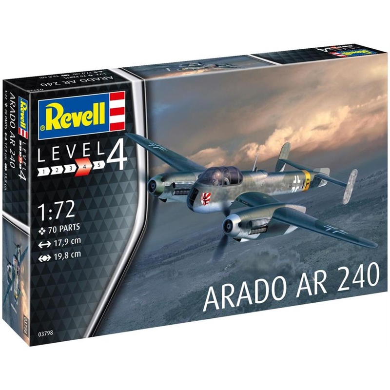 Revell 63798 03798 Arado AR240 Nightfighter Starter Set 1/72 Scale