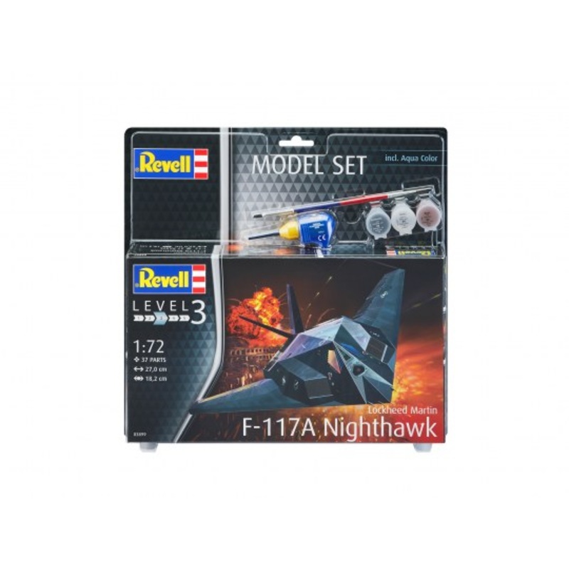 Revell 63899 Model Set - F-117A Nighthawk Stealth Fighter