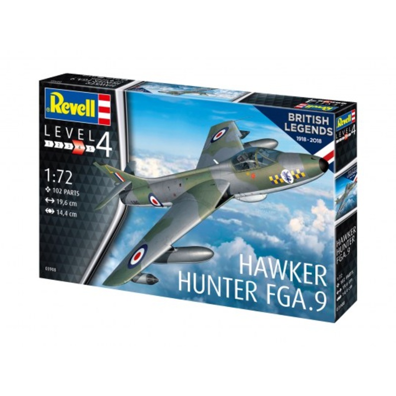 Revell 63908 Model Set - British Legends: Hawker Hunter FGA.9