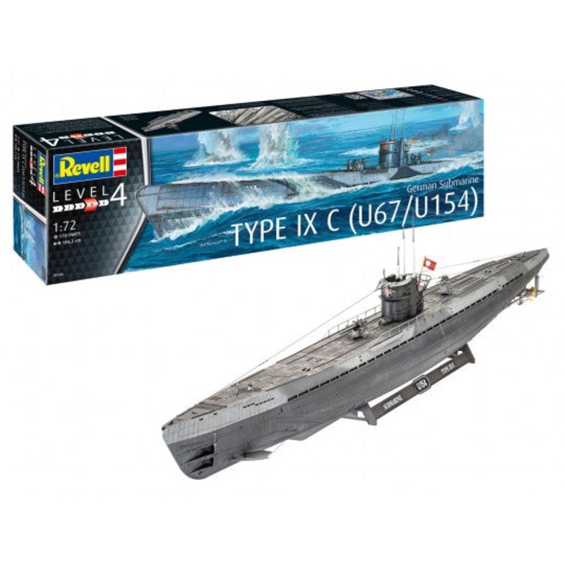Revell 05166 German Submarine Type IX C (U67/U154)