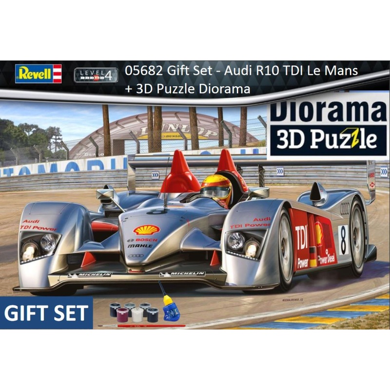 Revell 05682 Gift Set - Audi R10 TDI Le Mans & 3D Puzzle
