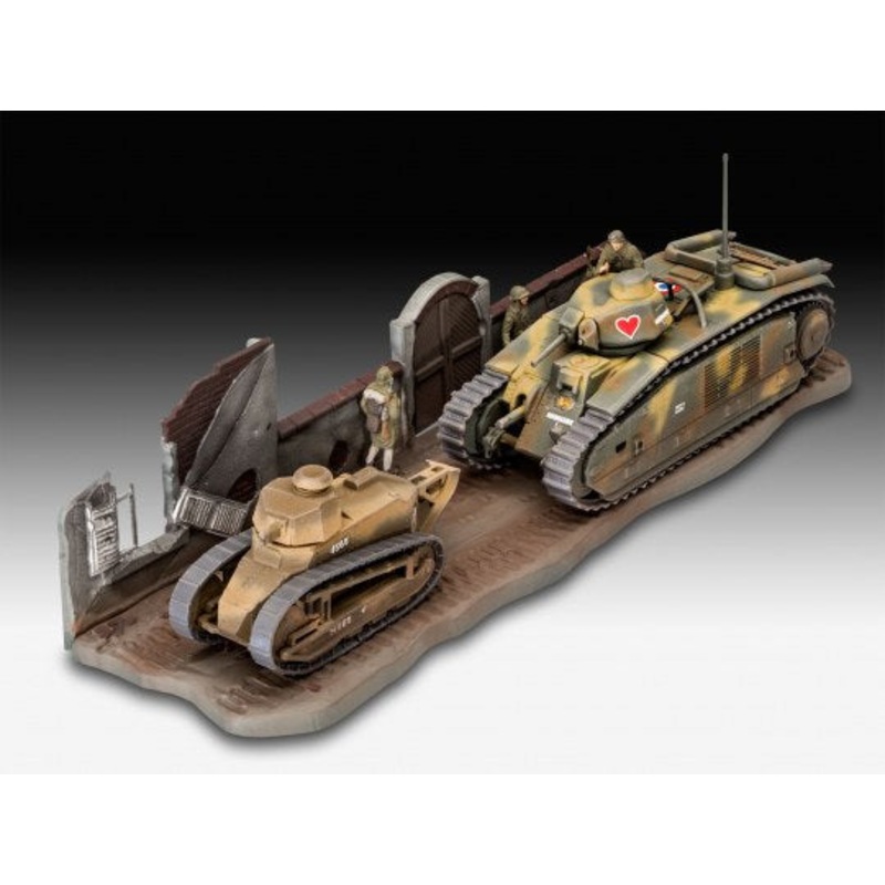 Revell 03278 Char B.1 bis & Renault FT.17