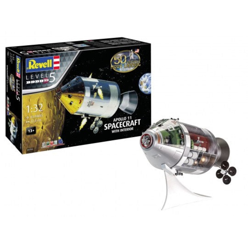 Revell 03703 Gift Set - Apollo 11 Spacecraft w/ Interior