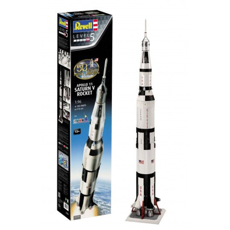 Revell 03704 Gift Set - Apollo 11 Saturn V Rocket