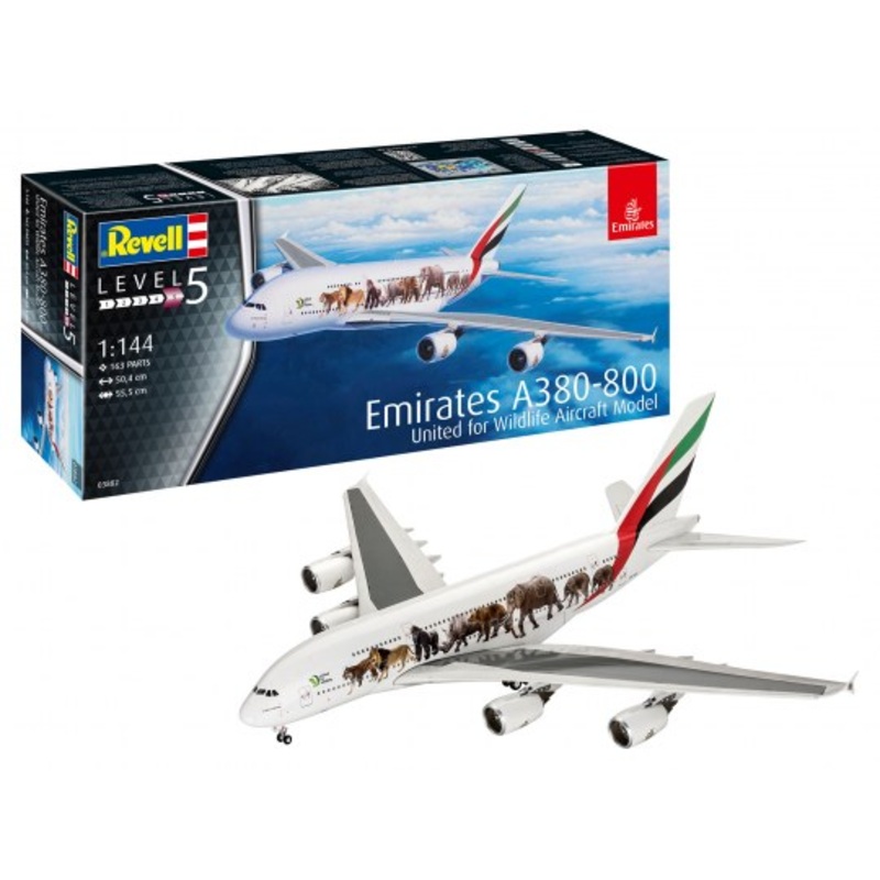 Revell 03882 Airbus A380-800 Emirates "Wildlife"