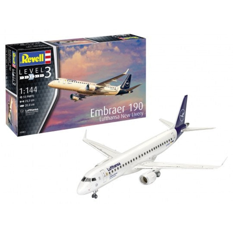 Revell 03883 Embraer 190 "Lufthansa" (New Livery)