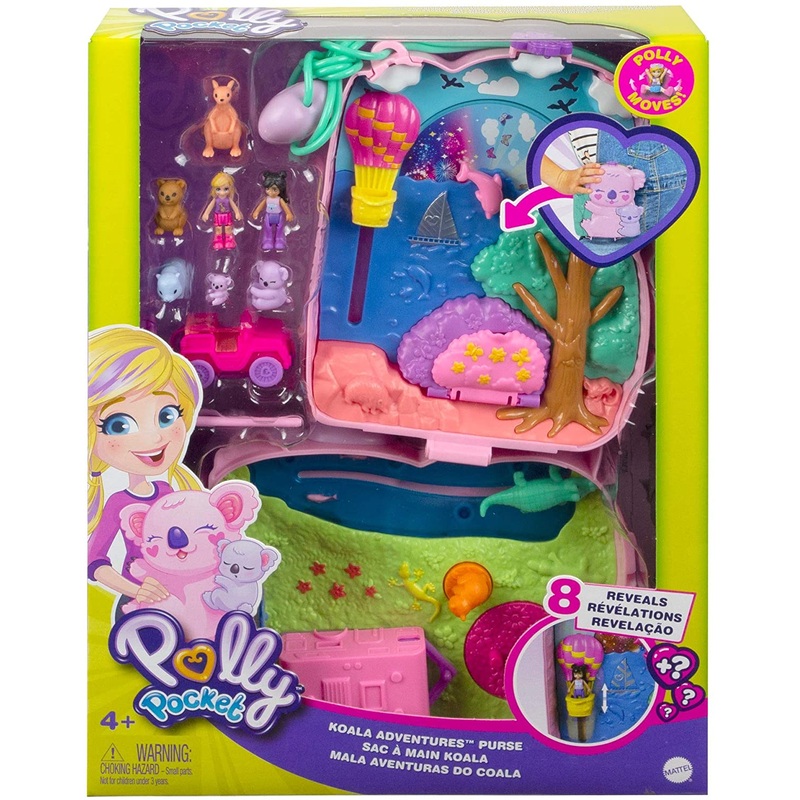 POLLY POCKET GXC95 KOALA ADVENTURES PURSE