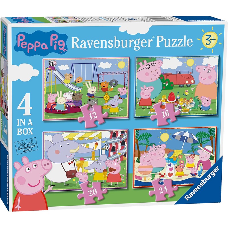 RAVENSBURGER 06958 PEPPA PIG 4 IN A BOX JIGSAW PUZZLES