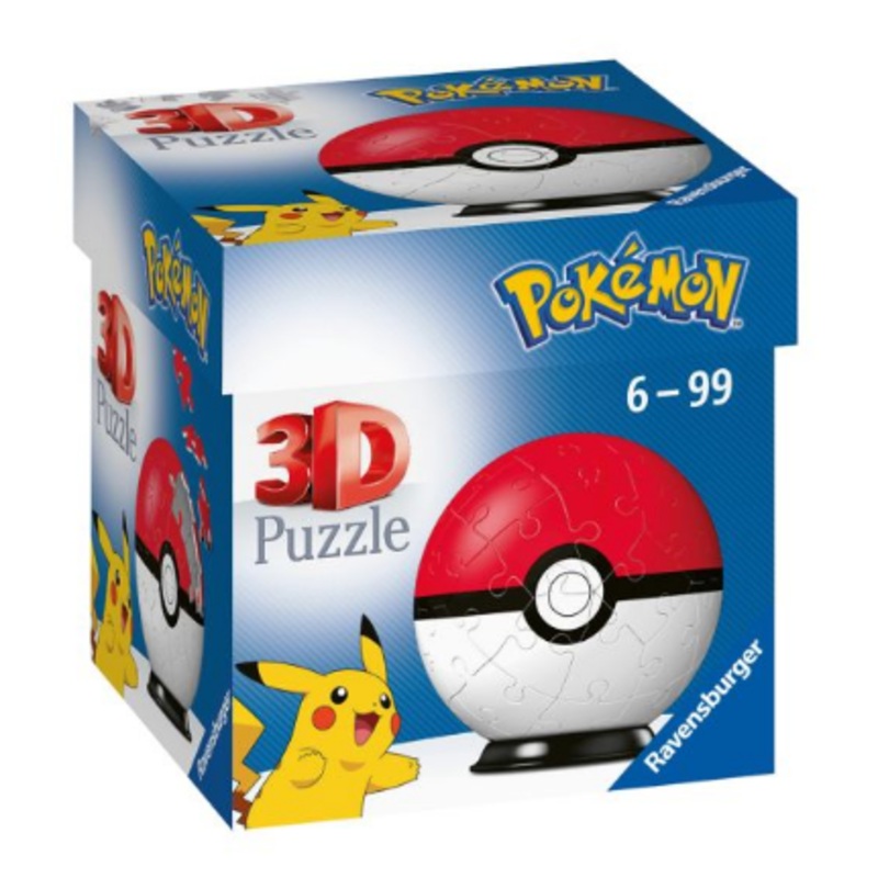 RAVENSBURGER 11256 POKEBALL 55PC 3D PUZZLE