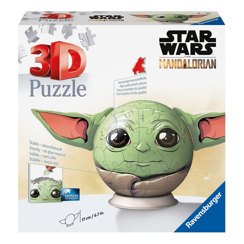 RAVENSBURGER 11556 STAR WARS GROGU 3D PUZZLE WITH EARS 72 PIECE