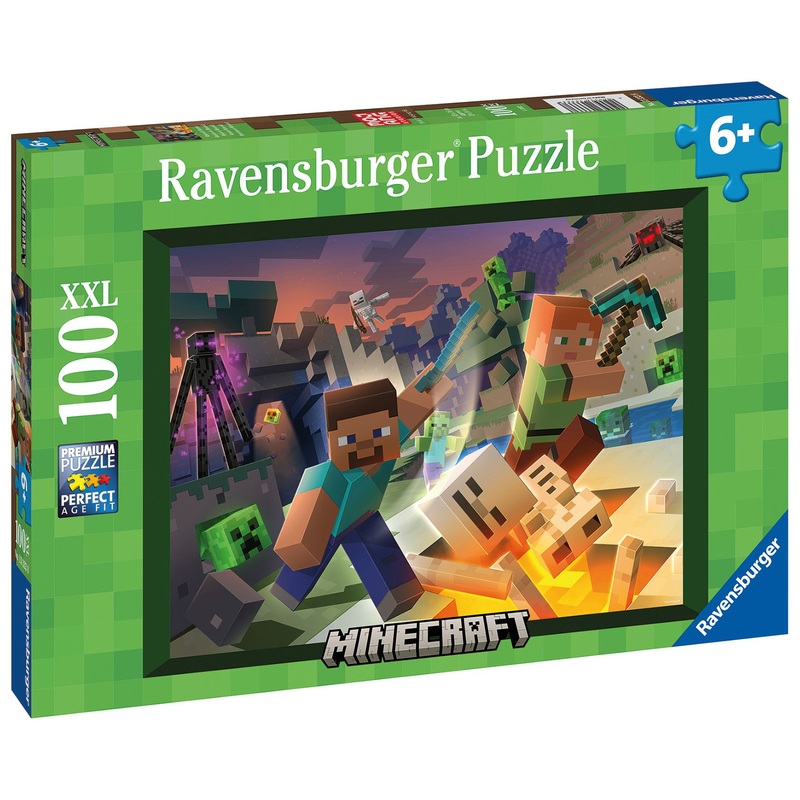 RAVENSBURGER 13333 MINECRAFT 100 XXL PIECE JIGSAW PUZZLE