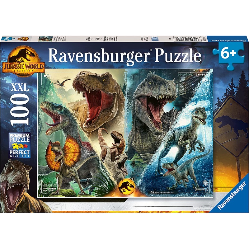 RAVENSBURGER 13341 JURASSIC WORLD DOMINION 100 XXL PIECE JIGSAW PUZZLE