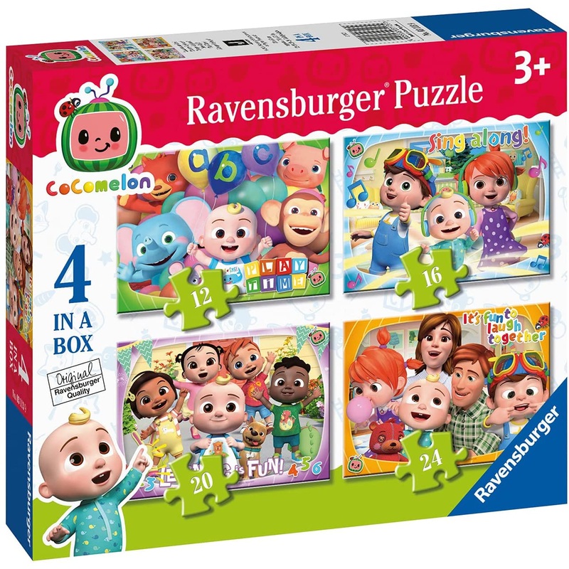 Ravensburger 3113 Cocomelon 4 In a Box  Piece Jigsaw Puzzle