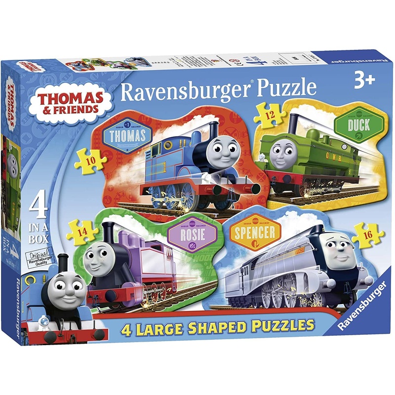 RAVENSBURGER 7078 THOMAS AND FRIENDS 4 LARGE SHAPED JIGSAW PUZZLES