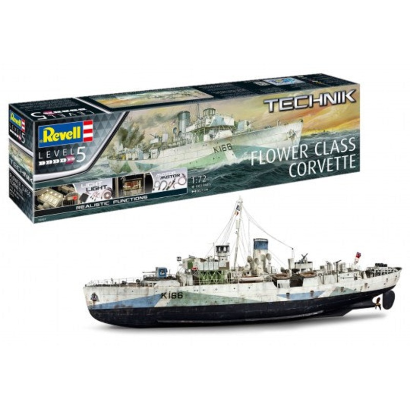 Revell 00451 Flower Class Corvette - Technik