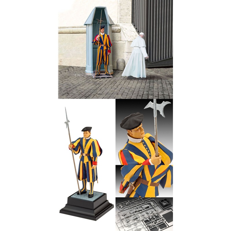 Revell 02801  1/16 Swiss Guard Plastic Figure Kit