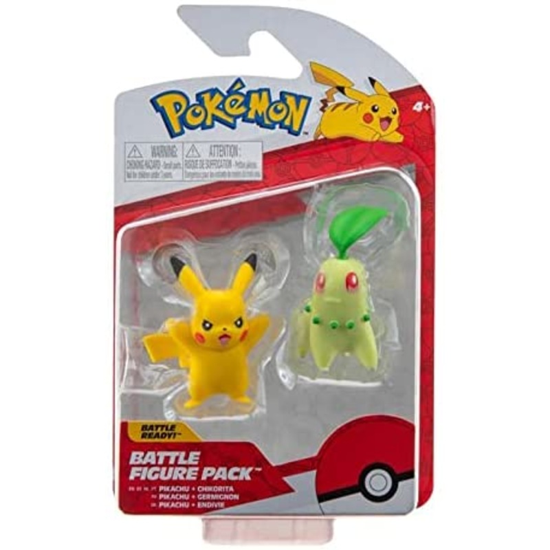 POKEMON 38188 PIKACHU & CHIKORITA BATTLE FIGURE