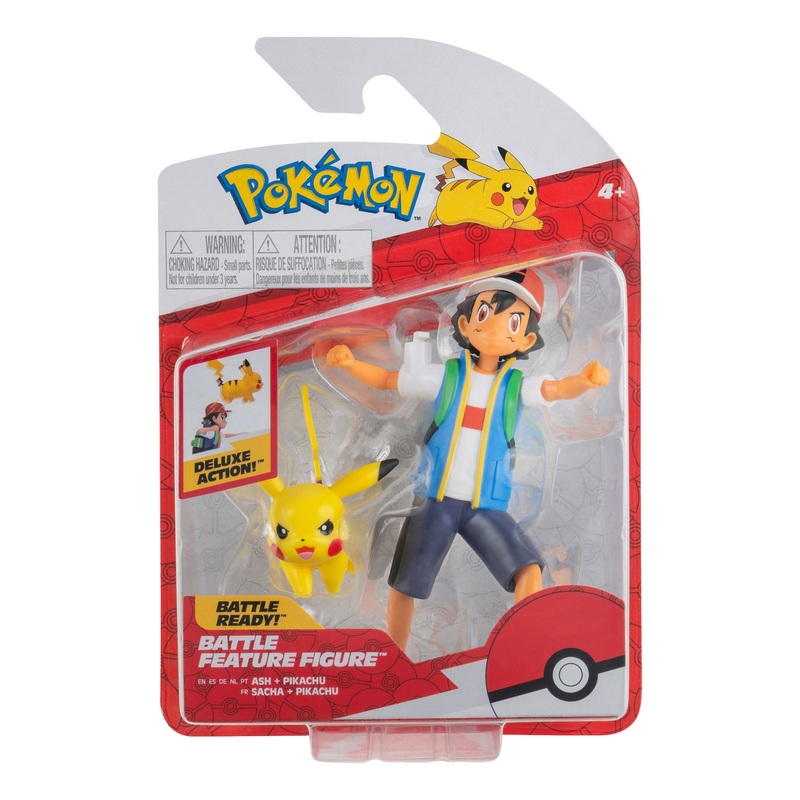 POKEMON 40691 ASH AND PIKACHU BATTLE FEATURE FIGURE