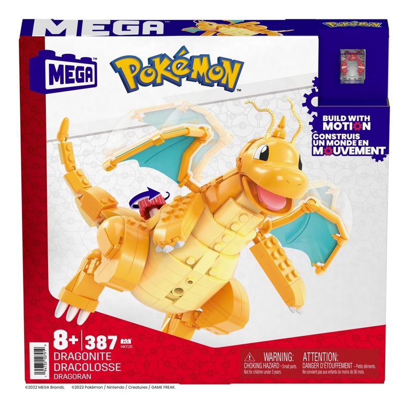POKEMON MEGA MOTION HKT25 DRAGONITE BUILDING SET