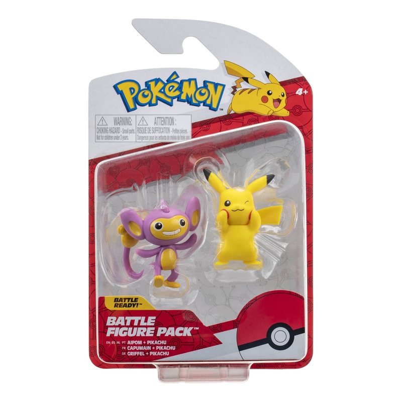 POKEMON PKW2635 AIPOM-PIKACHU BATTLE FIGURE PACK