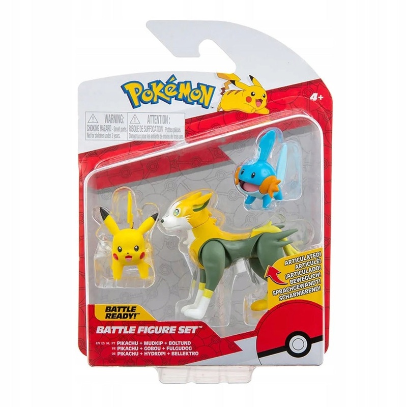 POKEMON PKW2676 BATTLE FIGURES PIKACHU MUDKIP BOLTUND
