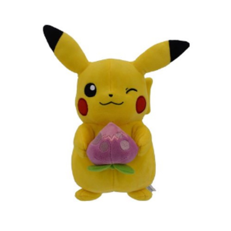 POKEMON PKW2700 PIKACHU WITH PECHA BERRY 8 INCH SEASONAL SPRING PLUSH