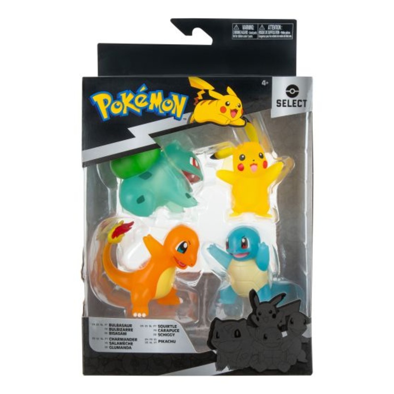 POKEMON PKW2798 SELECT TRANSLUCENT BATTLE FIGURES 4 PACK (DAMAGED BOX)